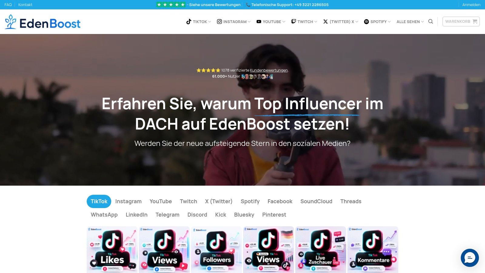 Screenshot from https://edenboost.de