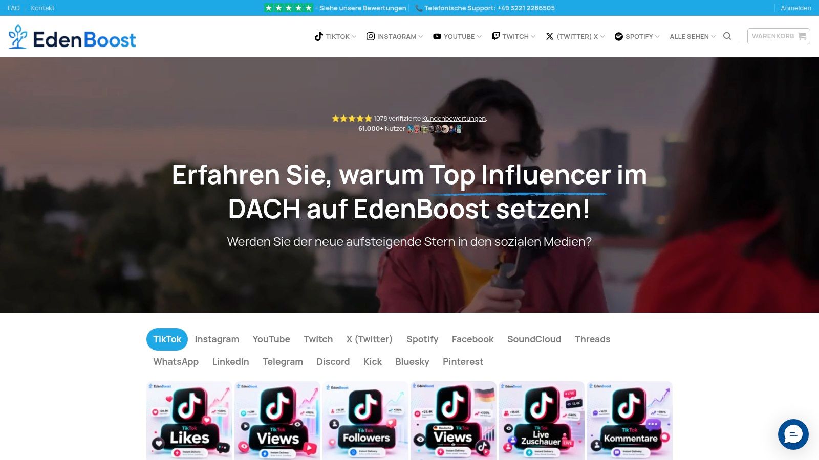 Screenshot from https://edenboost.de
