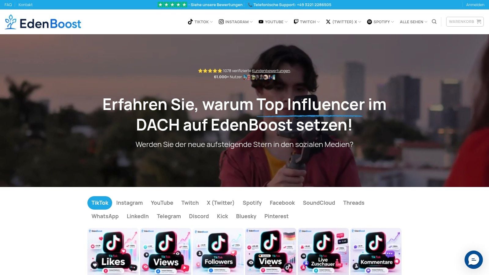 Screenshot from https://edenboost.de