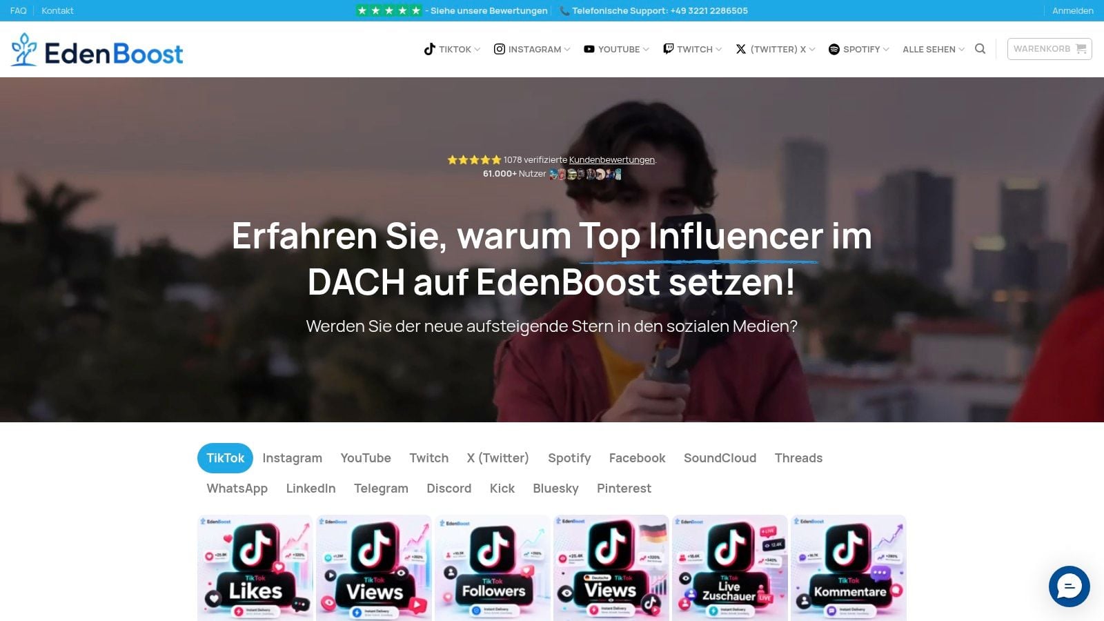 Screenshot from https://edenboost.de